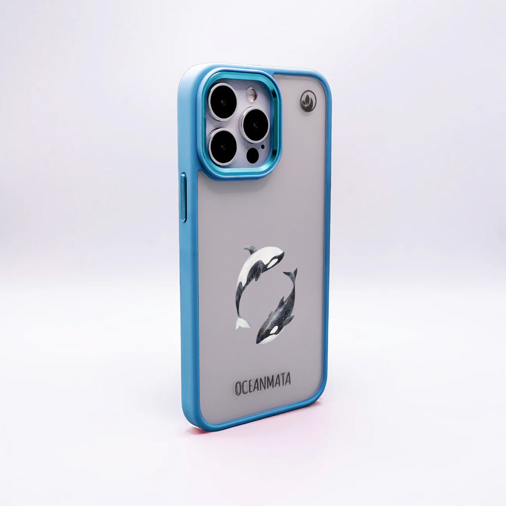 iPhone 13 pro max Hülle - Orca blau - "OrcaFlow" - nachhaltig