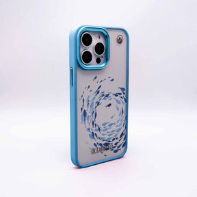 iPhone 16e Hülle - Schwarm blau - "Swarmin" - nachhaltig