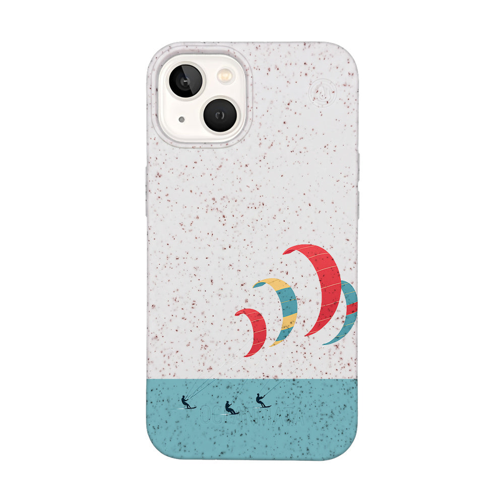 Biologisch abbaubare Handyhülle iPhone 13 Kitesurf — kompostierbar — Vorderseite