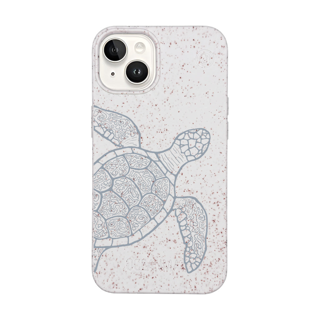 iPhone 14 Hülle - Schildkröte bunt - "Kura-Kura" - nachhaltig