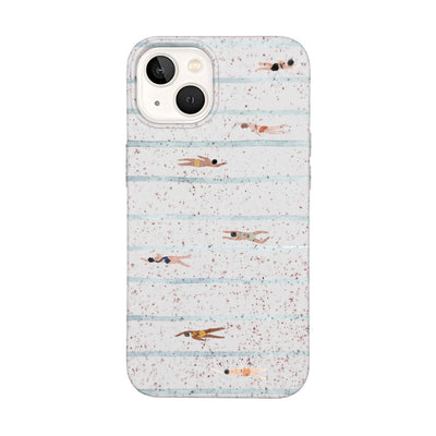 iPhone 13 Hülle - Schwimmen weiß - "lapflow" - nachhaltig