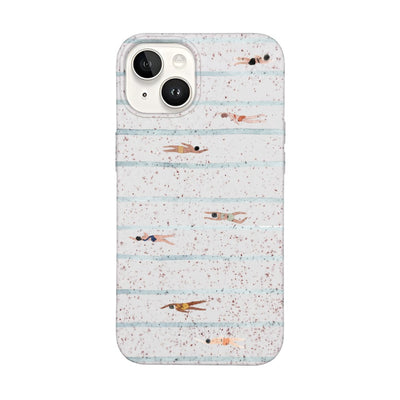 iPhone 14 Case - Swimming White - "lapflow" - sustainable