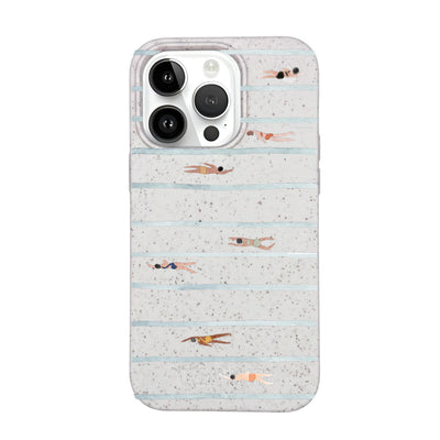iPhone 14 pro max Hülle - Schwimmen weiß - "lapflow" - nachhaltig
