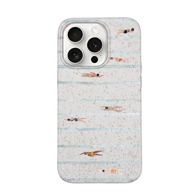 iPhone 15 Pro Max Case - Swimming White - "lapflow" - sustainable