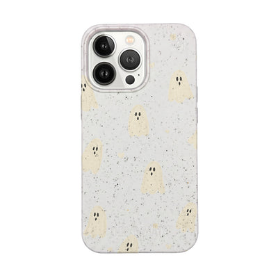 iPhone 13 pro Hülle - Geist weiß - "LittleGhost" - nachhaltig