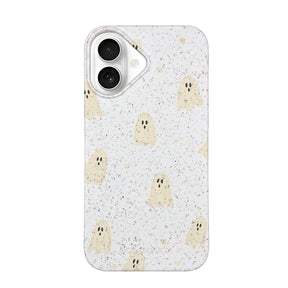 Biologisch abbaubare Handyhülle iPhone 16 Littleghost — kompostierbar — Vorderseite