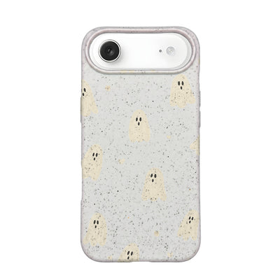iPhone 17 Air Hülle - Geist weiß - "LittleGhost" - nachhaltig