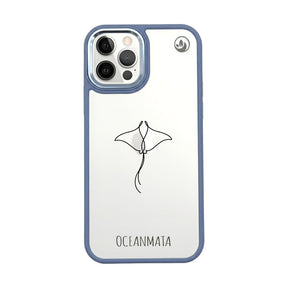 iPhone 12 pro / iPhone 12 hoesje - Manta ray - "Mantaray" - duurzaam
