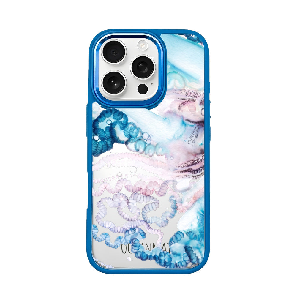 iPhone 16 Pro Max Case - Jellyfish Blue - "Men o' War" - sustainable