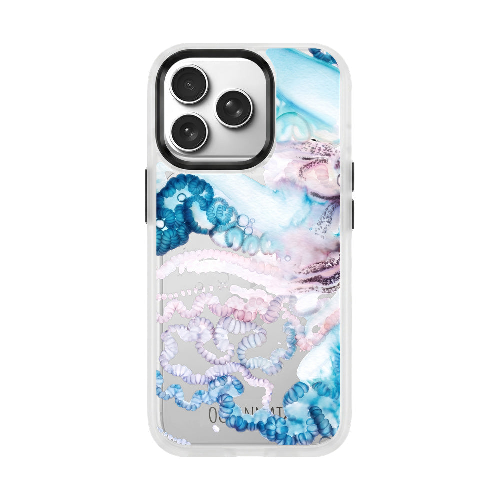 iPhone 17 Pro Max Case - Jellyfish Blue - "Men o' War" - sustainable