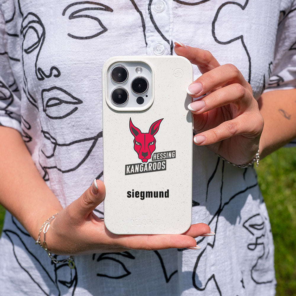 iPhone SE/7/8 Case - white - "Hessing Kangaroos " - sustainable