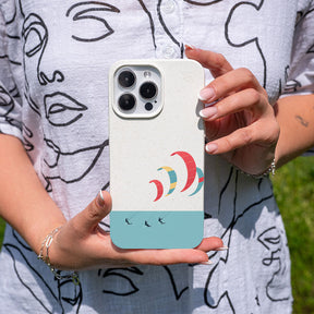 iPhone 11 Hülle - Kite weiß - "Kitesurf" - nachhaltig