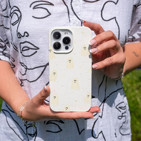 iPhone 17 Hülle - Geist weiß - "LittleGhost" - nachhaltig