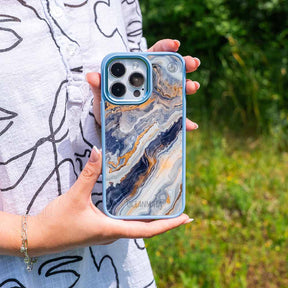 iPhone 11 pro Hülle - marmor blau - "BlueMarble" - nachhaltig