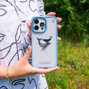 Samsung S25+ Hülle - Wal blau - "BlueWhale" - nachhaltig