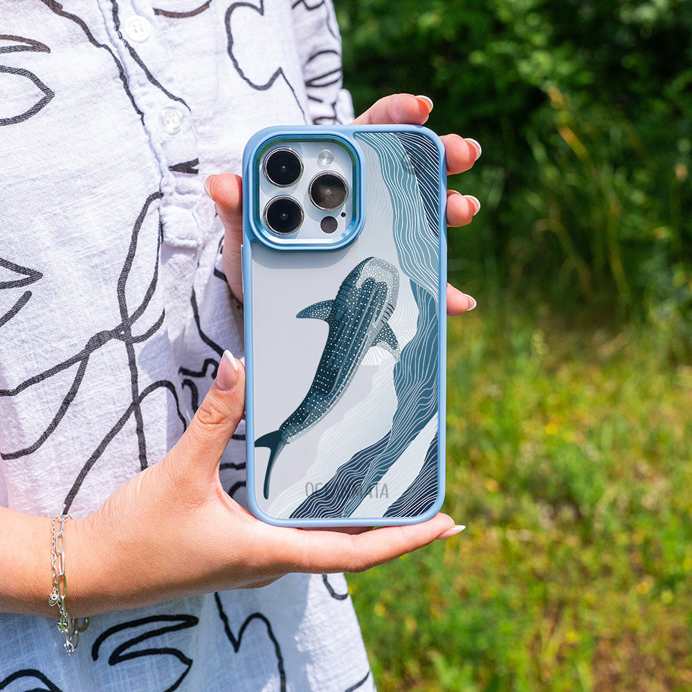 iPhone 17 pro Hülle - Walhai blau - "DeepWater" - nachhaltig