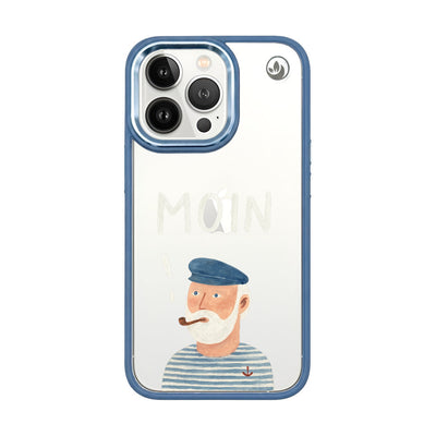 iPhone 13 pro Hülle - Moin blau - "Ostfriese" - nachhaltig