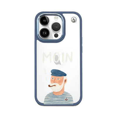 iPhone 14 pro Hülle - Moin blau - "Ostfriese" - nachhaltig