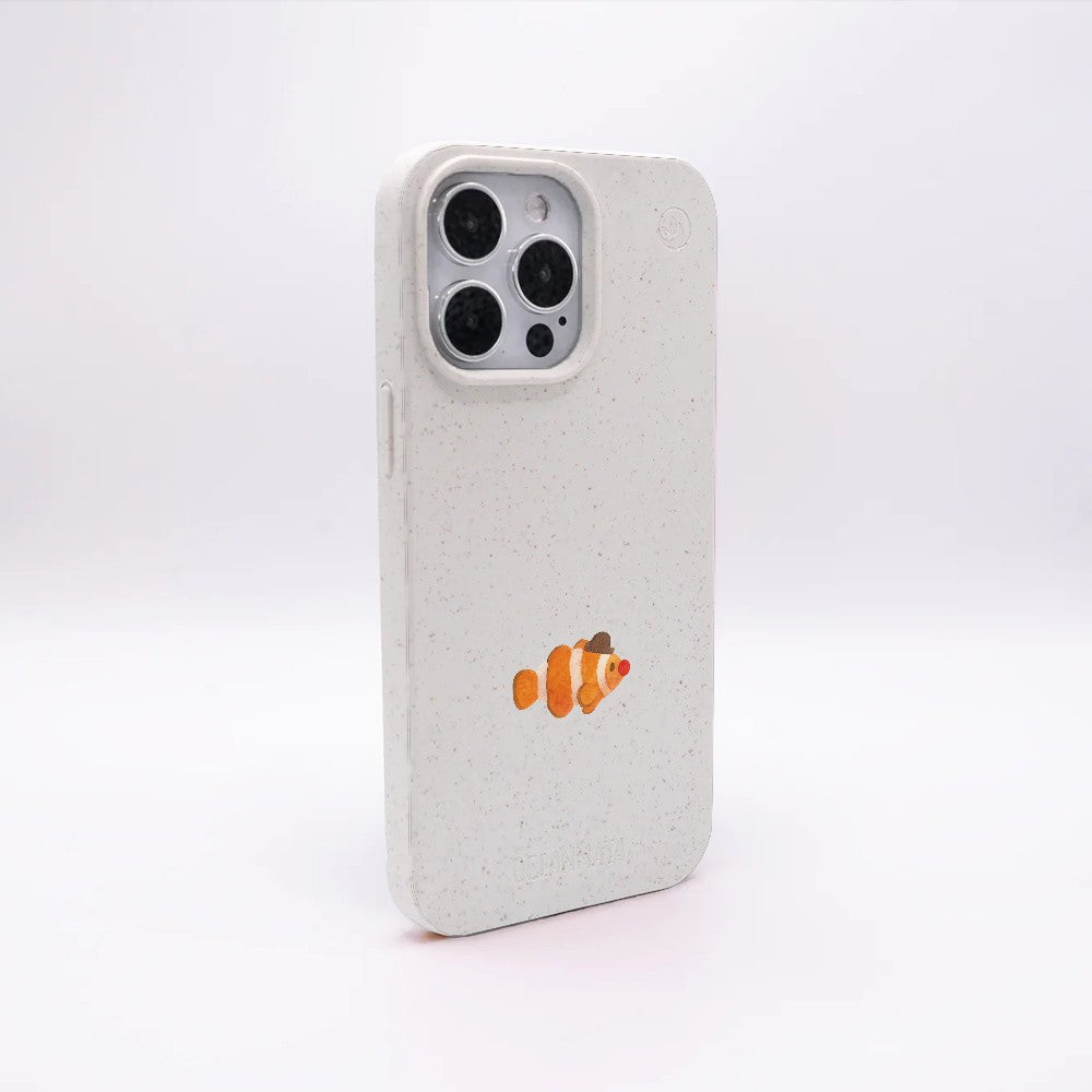 Biologisch abbaubare Handyhülle iPhone 12 mini Mrclownfish — kompostierbar — Rückseite