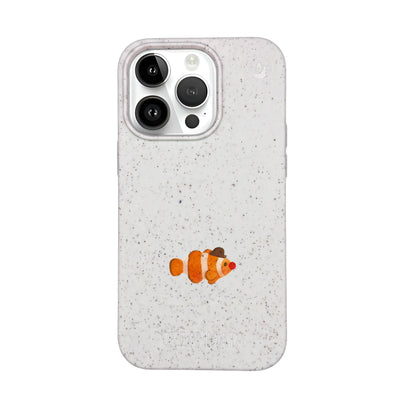 iPhone 14 pro Hülle - Clownfisch weiß - "Mr.Clown-Fish" - nachhaltig