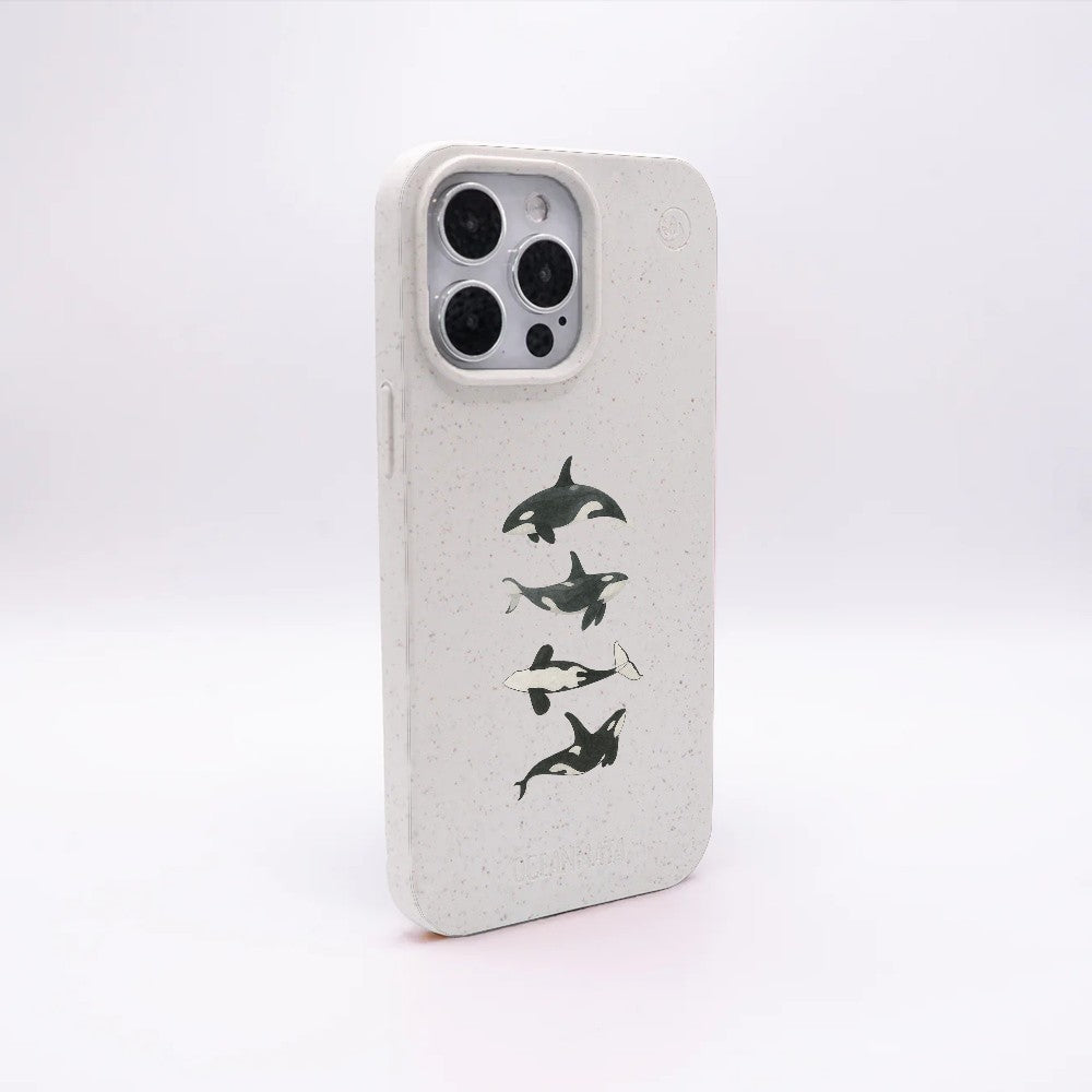 iPhone 17 Case - Orca White - "OrcaFamily" - sustainable