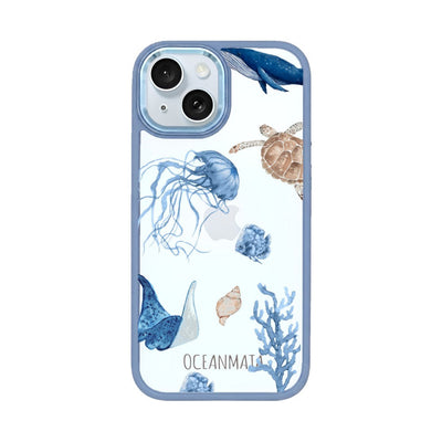 iPhone 15 Hülle - Schildkröte bunt - "Turtle & Friends" - nachhaltig