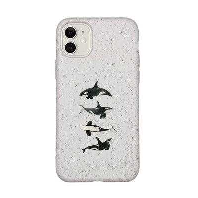 iPhone 11 Case - Orca White - "OrcaFamily" - sustainable