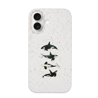 iPhone 17 Case - Orca White - "OrcaFamily" - sustainable