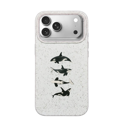 iPhone 17 pro max Hülle - Orca weiß - "OrcaFamily" - nachhaltig