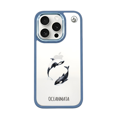iPhone 15 pro Hülle - Orca blau - "OrcaFlow" - nachhaltig