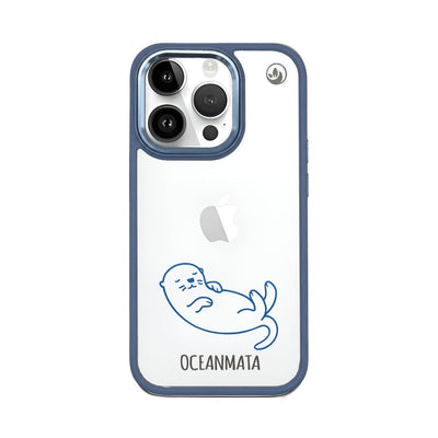iPhone 14 pro max hoesje - Otterblauw - duurzaam