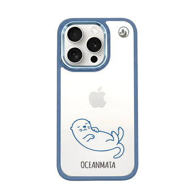iPhone 15 pro max Hülle - Otter blau - "Otter" - nachhaltig