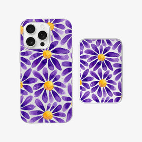 Powerbank MagSafe purplebloom mit passender Hülle