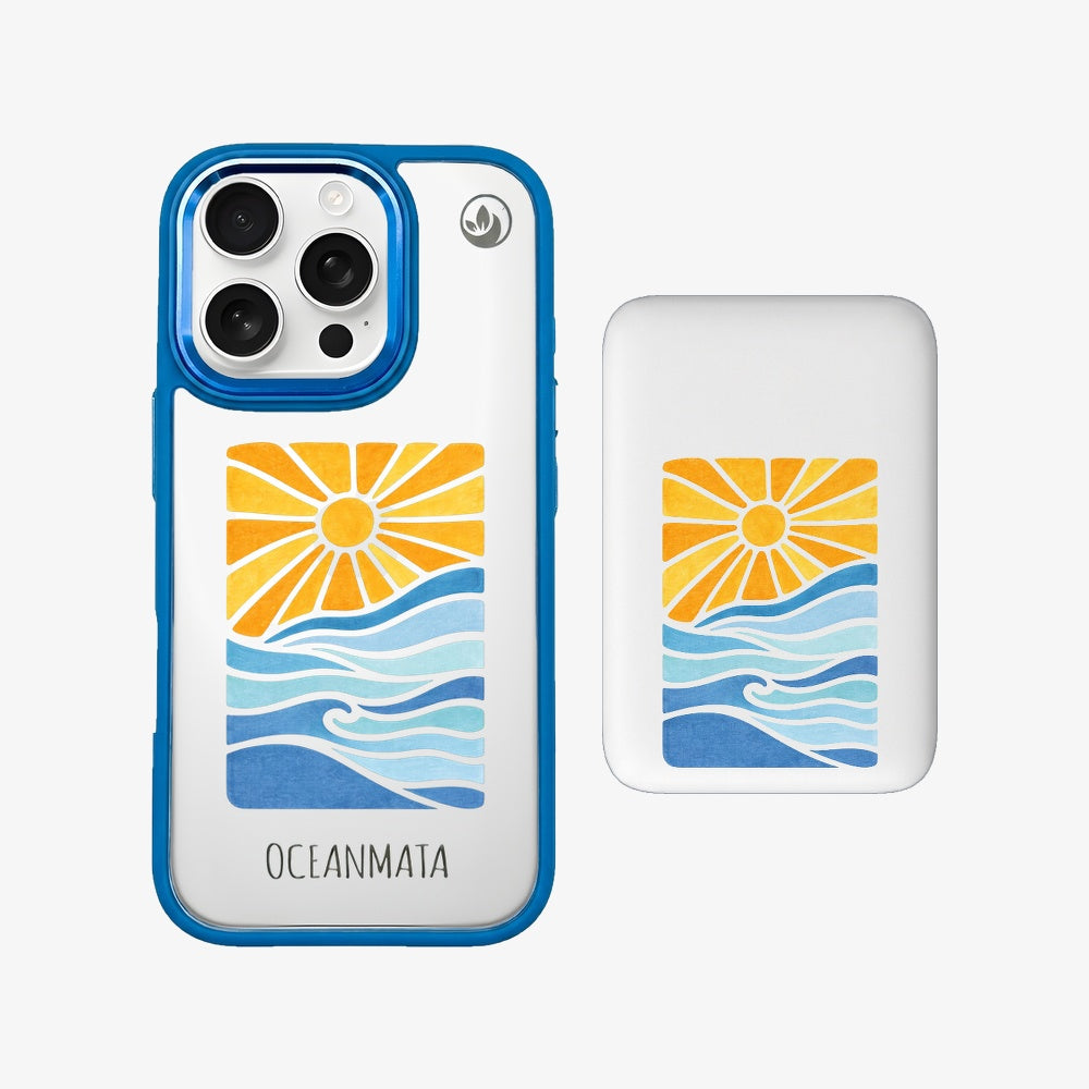Powerbank MagSafe sun_sea mit passender Hülle