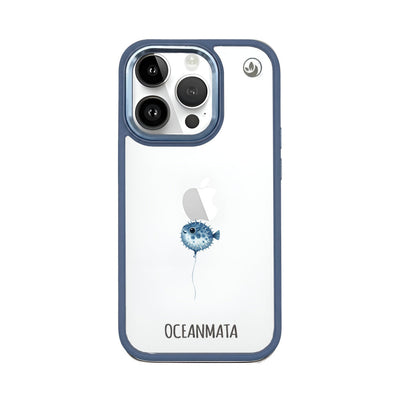 iPhone 14 Pro Case - pufferfish blue - "Pufferfish" - sustainable