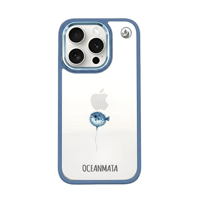 iPhone 15 Pro Max Case - Pufferfish Blue - "Pufferfish" - Sustainable