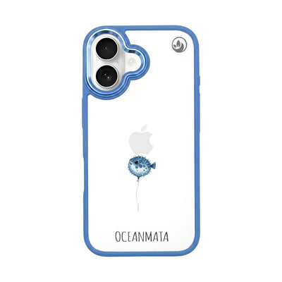 iPhone 16 Case - pufferfish blue - "Pufferfish" - sustainable