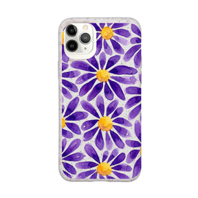 Biologisch abbaubare Handyhülle iPhone 11 pro Purplebloom — kompostierbar — Vorderseite