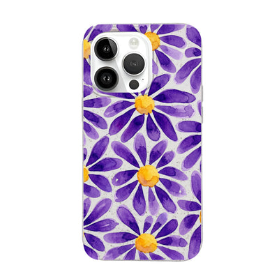 iPhone 14 pro max Hülle - Blumen lila - "purplebloom" - nachhaltig