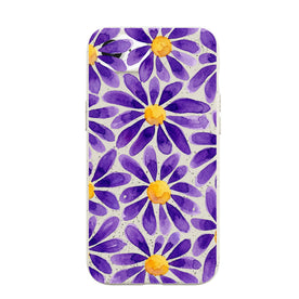 Biologisch abbaubare Handyhülle iPhone 16e Purplebloom — kompostierbar — Vorderseite