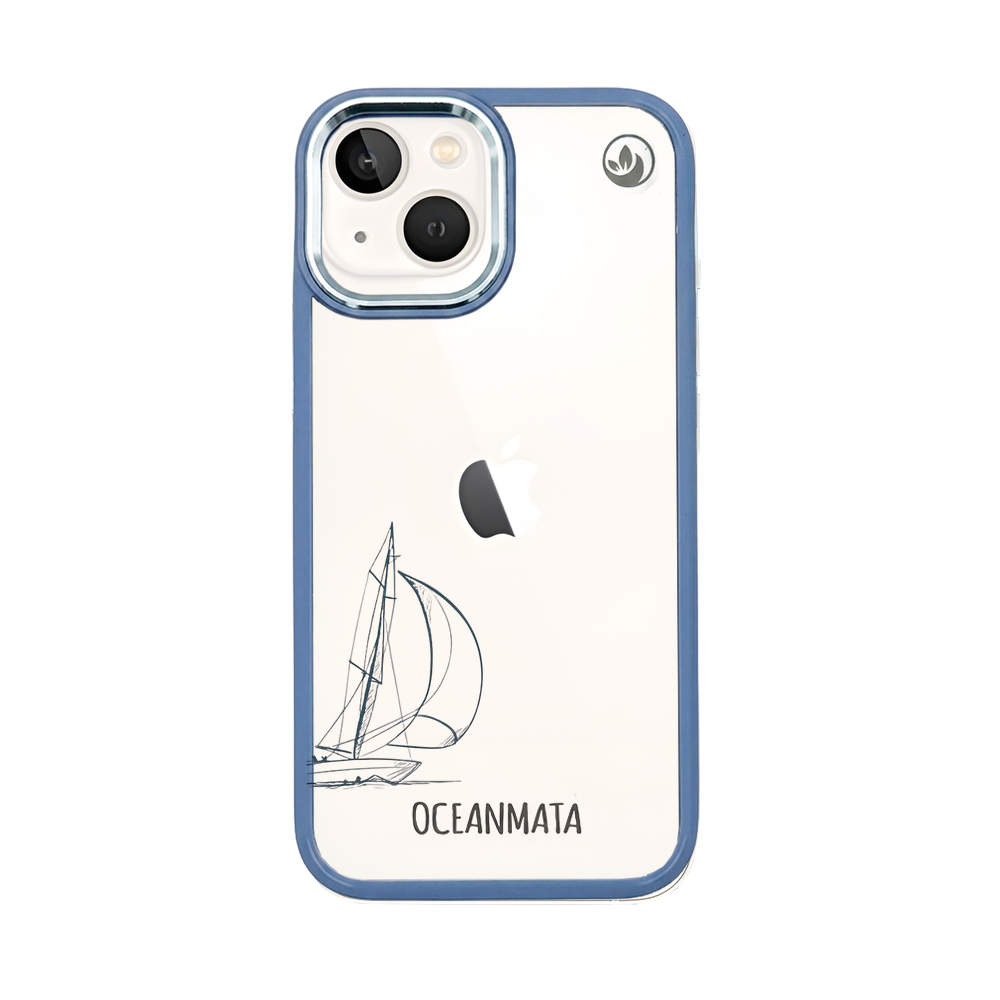 iPhone 13 mini Hülle - Lineart Wal - "Raumschot" - nachhaltig