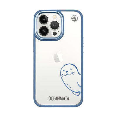 iPhone 13 pro max case - seal blue - "Robby" - sustainable