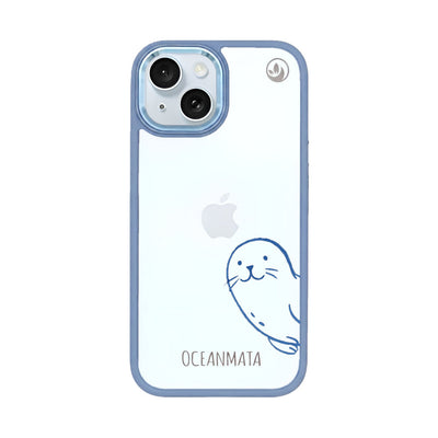 iPhone 15 case - seal blue - "Robby" - sustainable