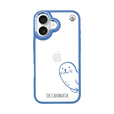 iPhone 16 hoesje - Seal Blue - "Robby" - Duurzaam