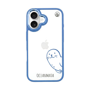 iPhone 16 hoesje - Seal Blue - "Robby" - Duurzaam