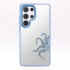 Samsung S24 Hülle - Oktopus blau - "TentacleTheory" - nachhaltig