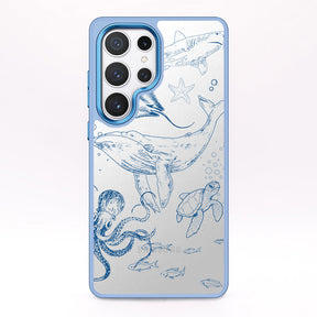 Samsung S24+ Hülle - Wal blau - "WhaleLife" nachhaltig
