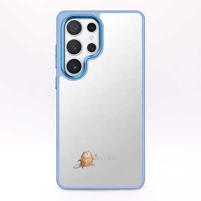 Samsung S24+ Case - Beaver Blue - "BeaverBliss" - sustainable