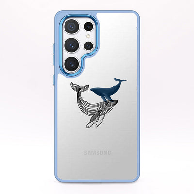 Samsung S24+ Case - Whale Blue - "BlueWhale" - Sustainable