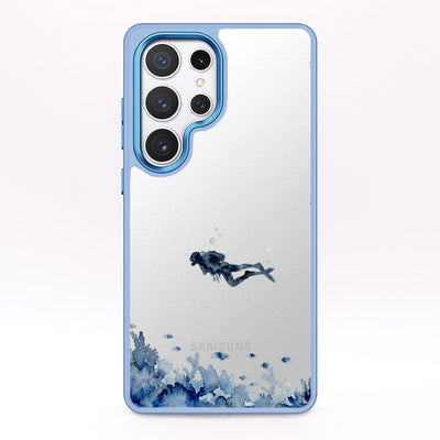 Samsung S24+ Case - Diver Blue - "DeepDive" - sustainable
